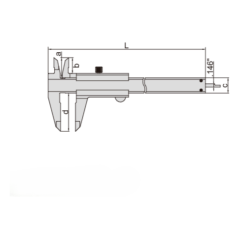 Insize Vernier Caliper 0-150mm/0-6" Range Series 1205-1502E - Twin Eagle Imports