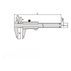 Insize Vernier Caliper 0-200mm/0-8" Range Series 1205-2002E - Twin Eagle Imports