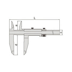 Insize Vernier Caliper 0-24" Range Series 1210-614 - Twin Eagle Imports