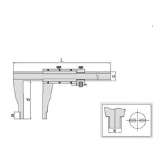 Insize Vernier Caliper 0-600mm/0-24" Range Series 1211-24 - Twin Eagle Imports
