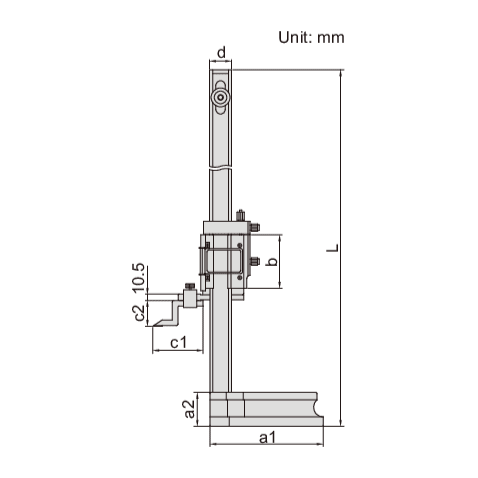 Insize Vernier Height Gauge 0-600mm / 0-24" Range Series 1250-600 - Twin Eagle Imports