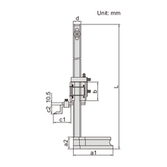 Insize Vernier Height Gauge 0-600mm / 0-24" Range Series 1250-600 - Twin Eagle Imports