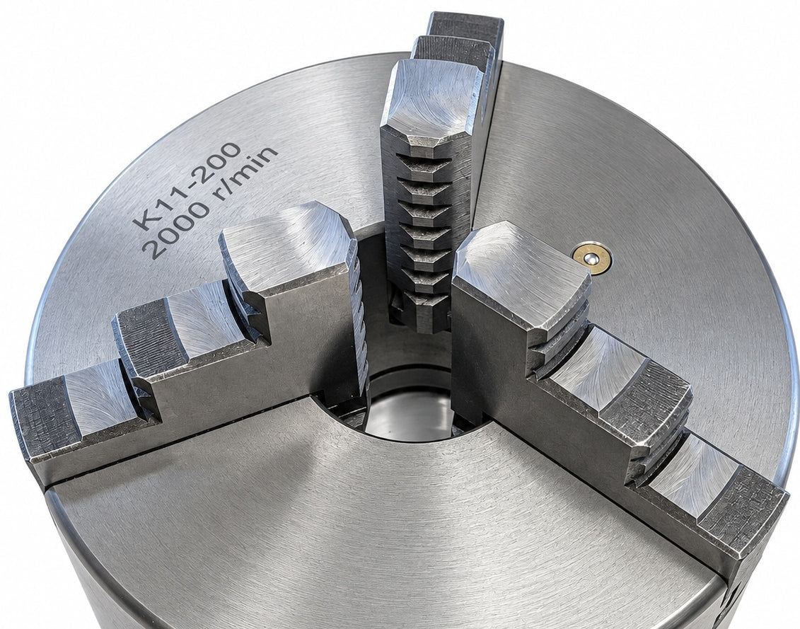 K11-200 3-Jaw 200mm Self-Centering Manual Lathe Chuck - Twin Eagle Imports