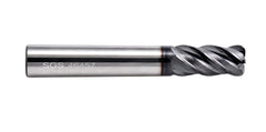 KYOCERA ASIA PACIFIC PTE LTD CARBIDE ENDMILL Kyocera SGS 46459 10mm 4 Flute Ti-NAMITE-A AlTiN Corner Radius End Mill
