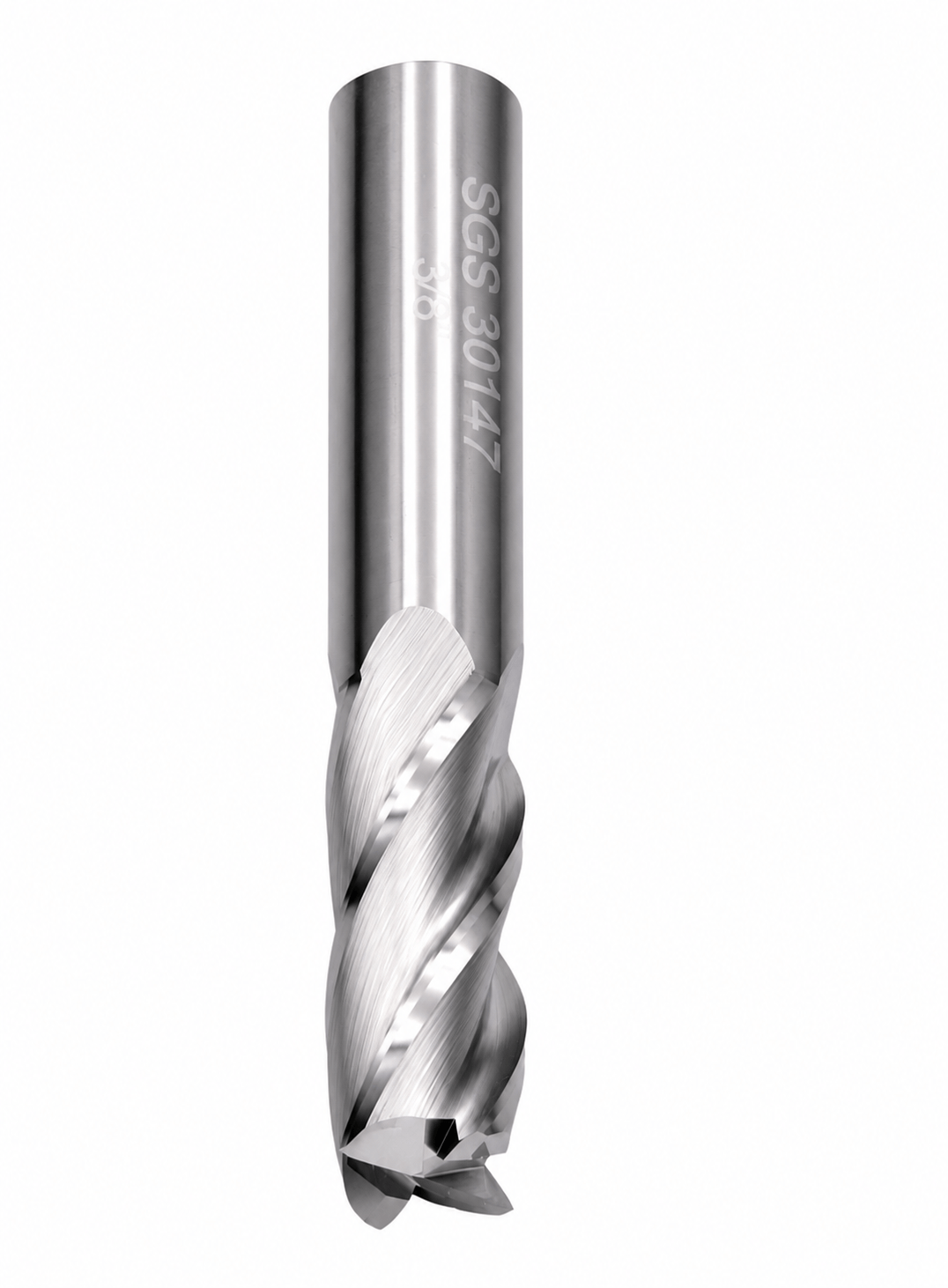 KYOCERA ASIA PACIFIC PTE LTD ENDMILL Kyocera SGS - 3/8" 4 Flute Uncoated Carbide End Mill Short Series