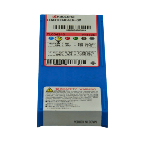 KYOCERA ASIA PACIFIC PTE LTD INSERTS 10pc Kyocera LOMU100404ER-GM PR1535 – Milling Insert (General Purpose, GM Chipbreaker)