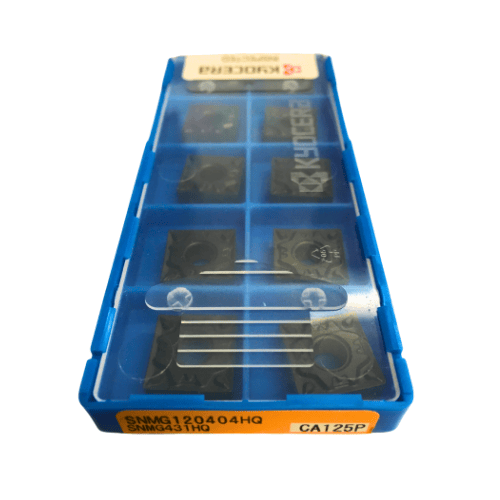 KYOCERA ASIA PACIFIC PTE LTD INSERTS 10pc Kyocera SNMG120404HQ CA125P – Turning Insert (Finishing to Medium, HQ Chipbreaker)