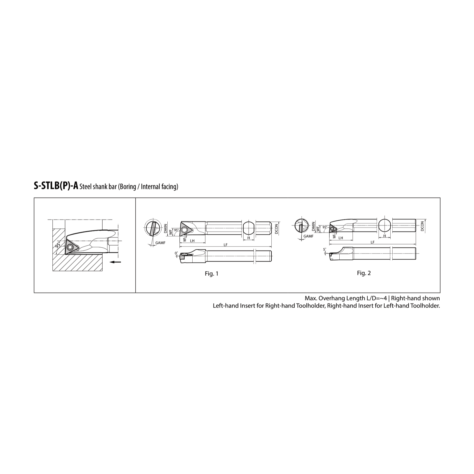 Kyocera Boring Bars Kyocera Dynamic Bar A10L-STLPR09-12A Internal Boring Bar – Ø10 mm x 12mm