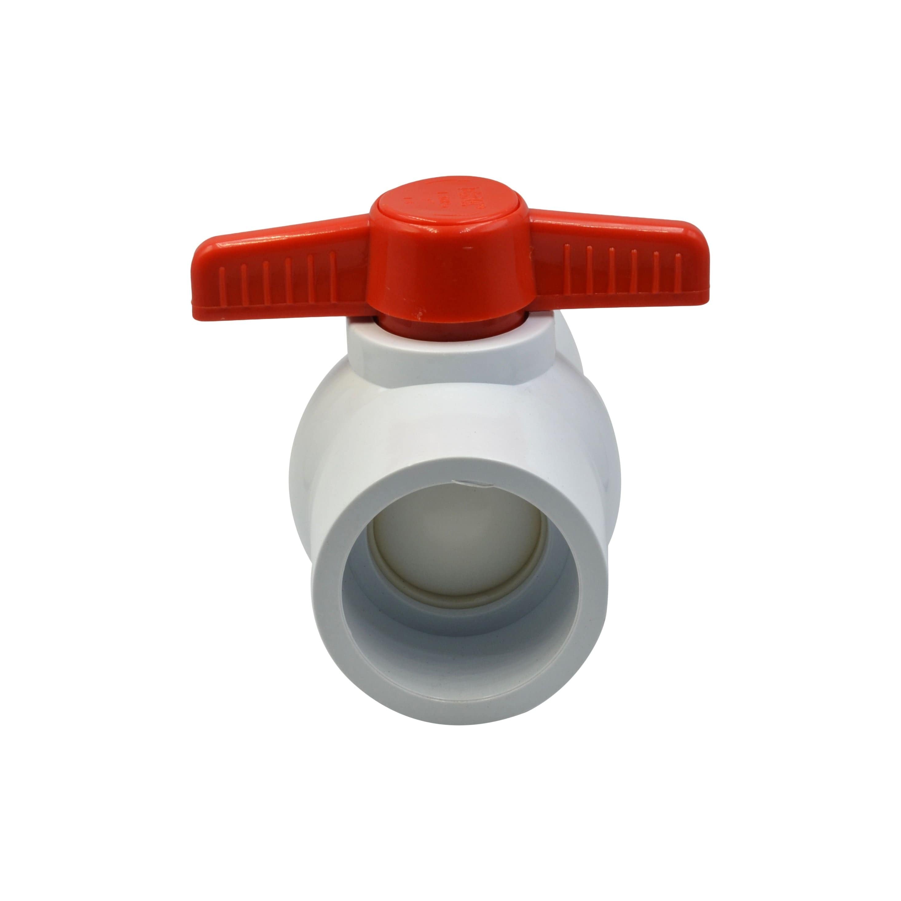 LD Valve Ball Valve 1pcs PVC Pipe Female/Female 2" Slip Join Ball Valve