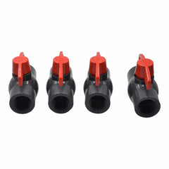 LD Valve Ball Valve 4pcs PVC Pipe Female/Female 1" BSP Thread Ball Valve
