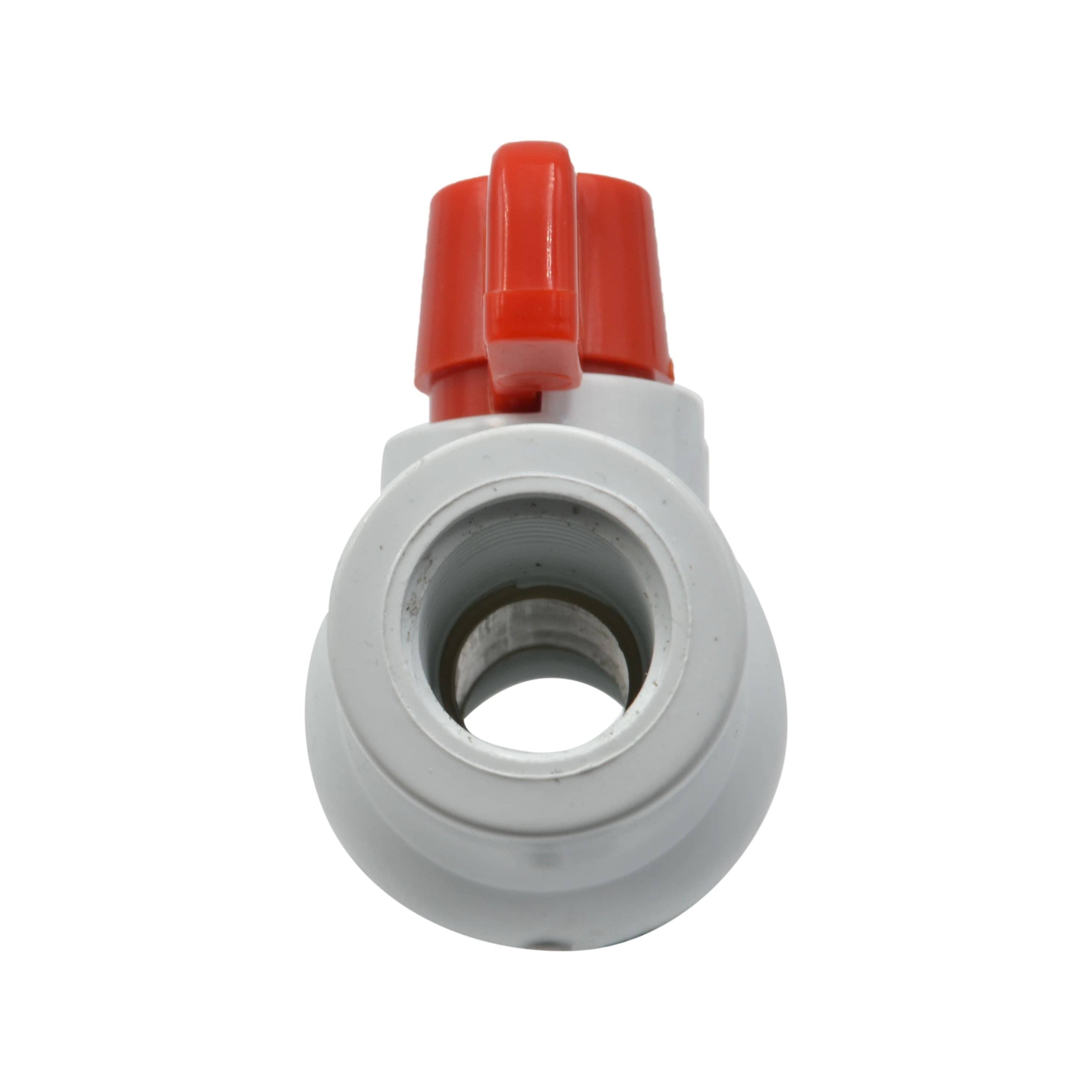 LD Valve Ball Valve x1 PVC Pipe Female/Female 1/2" BSP Thread Ball Valve