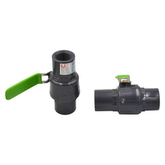 LD Valve Ball Valve x2 Piece 3/4" Industrial Quality Nylon Ball Valve 235 PSI F/F BSPT Thread