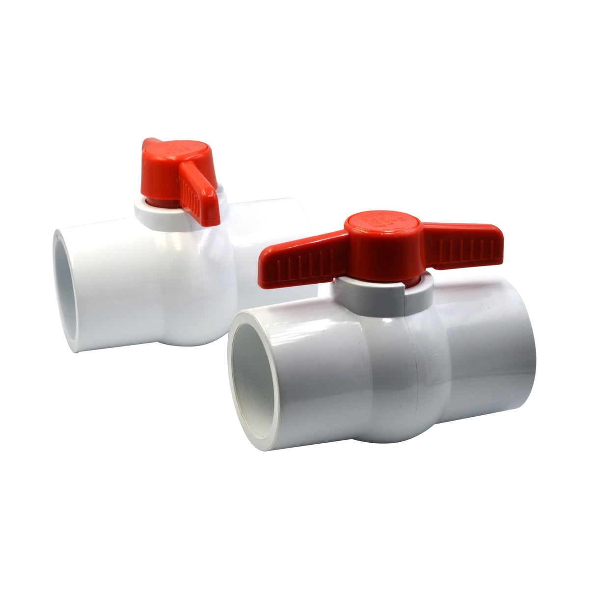LD Valve Ball Valve x2 PVC Pipe Female/Female 2" Slip Join Ball Valve