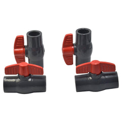 LD Valve Ball Valve x4 PVC Pipe Female/Female 1/2" Slip Join Ball Valve