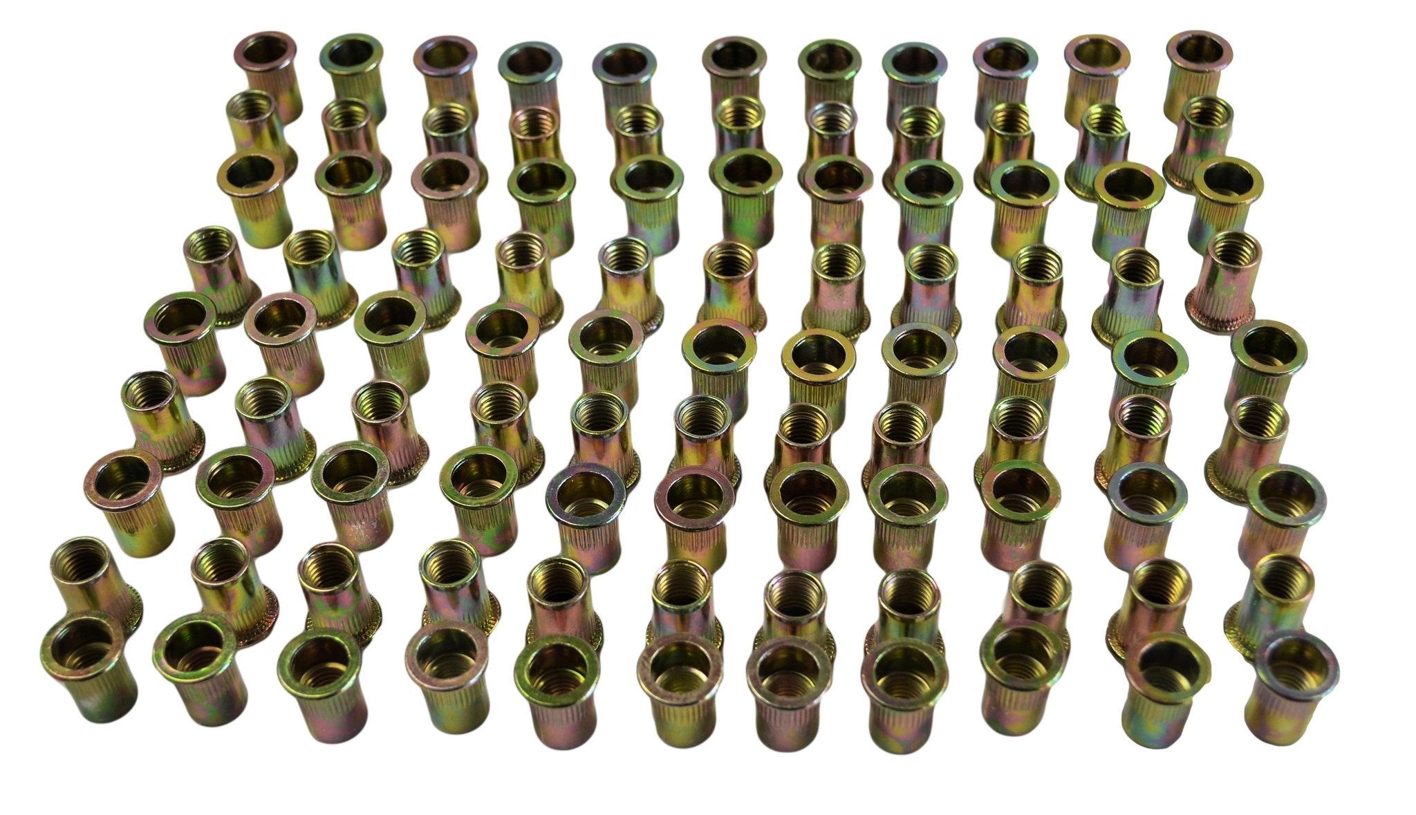 M10 Metric Zinc Plated Steel Nutsert Rivet Nuts – Bulk Pack of 100 - Twin Eagle Imports