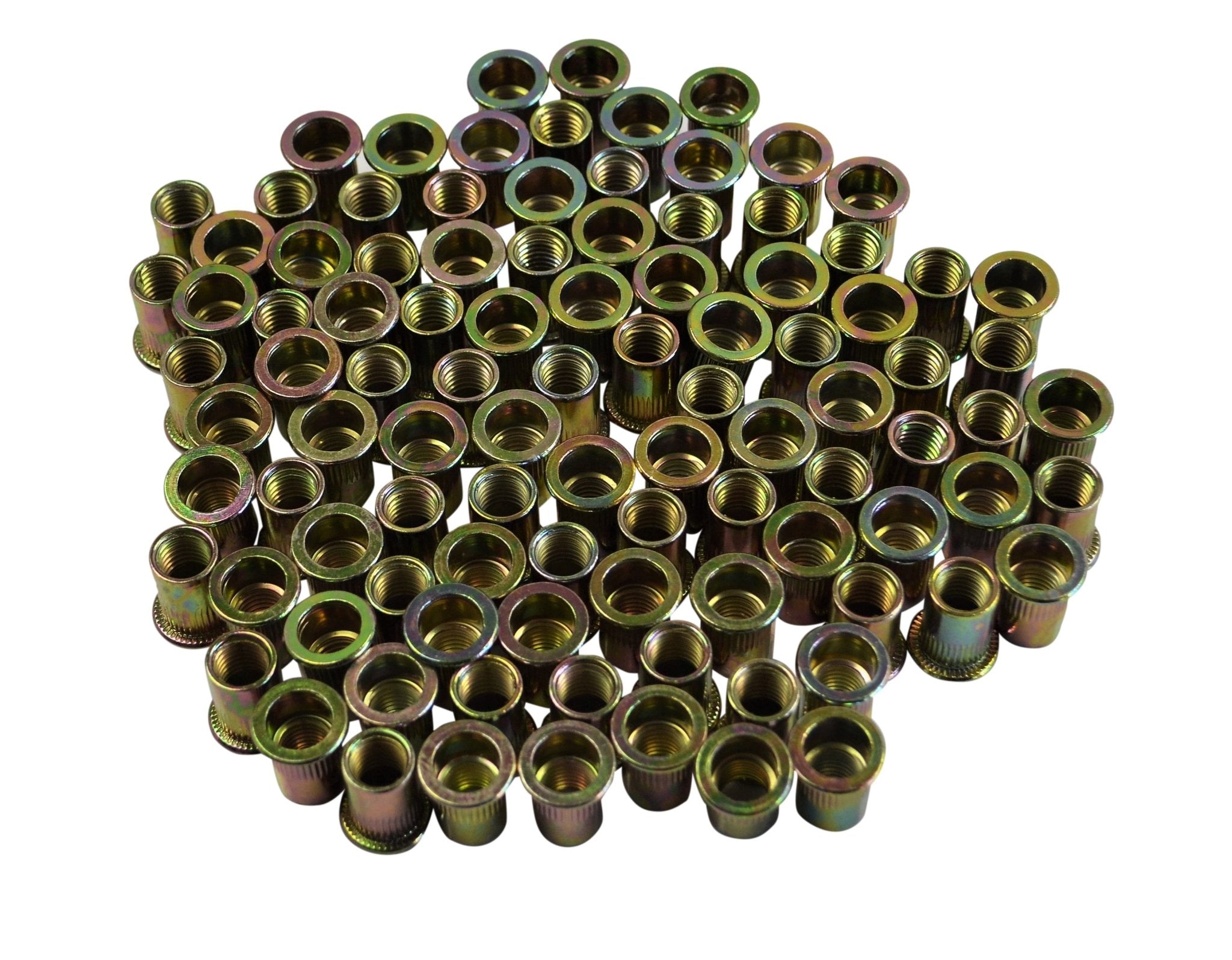 M10 Metric Zinc Plated Steel Nutsert Rivet Nuts – Bulk Pack of 100 - Twin Eagle Imports
