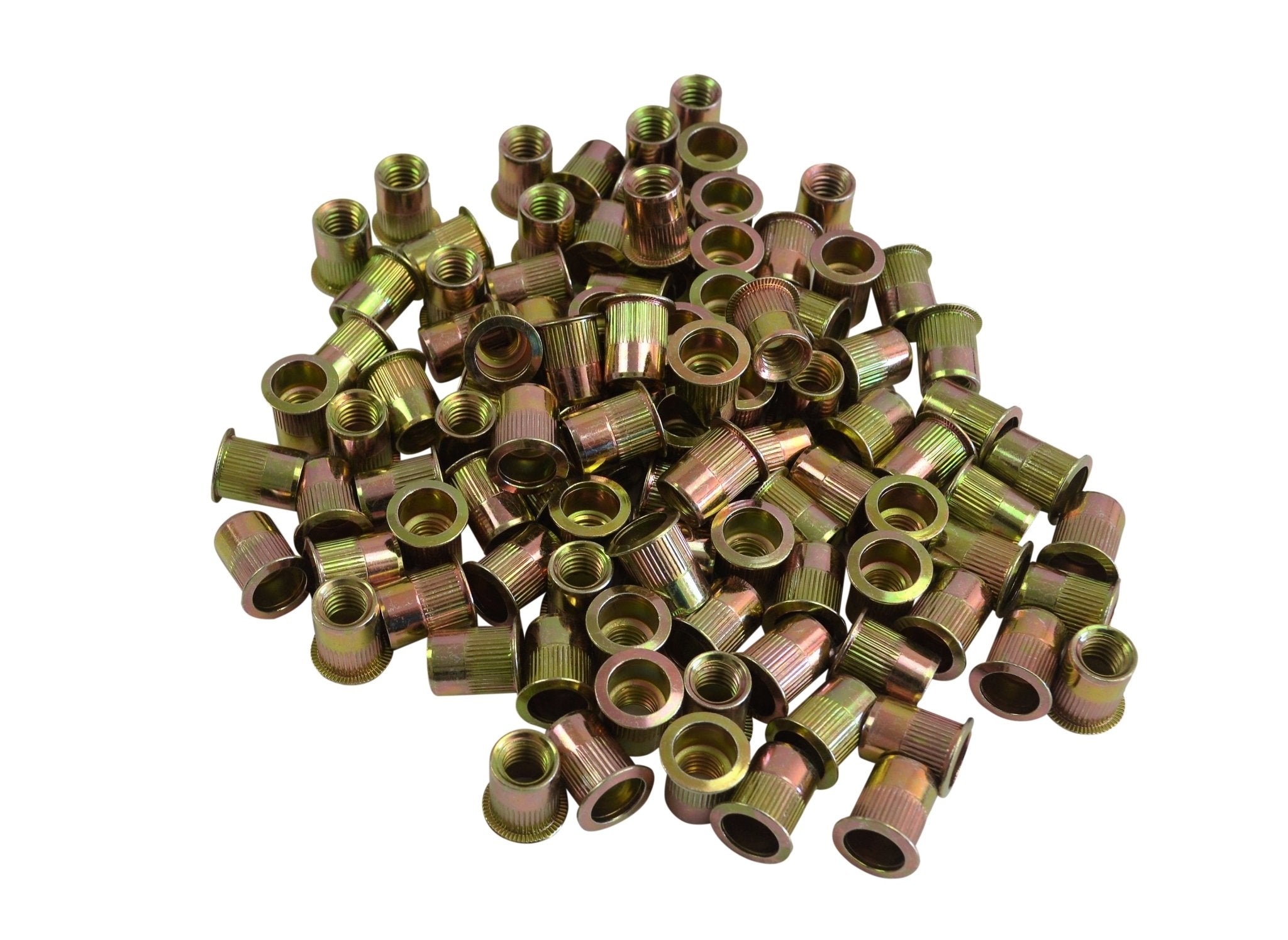 M10 Metric Zinc Plated Steel Nutserts Rivet Nuts – Bulk Pack of 200 - Twin Eagle Imports