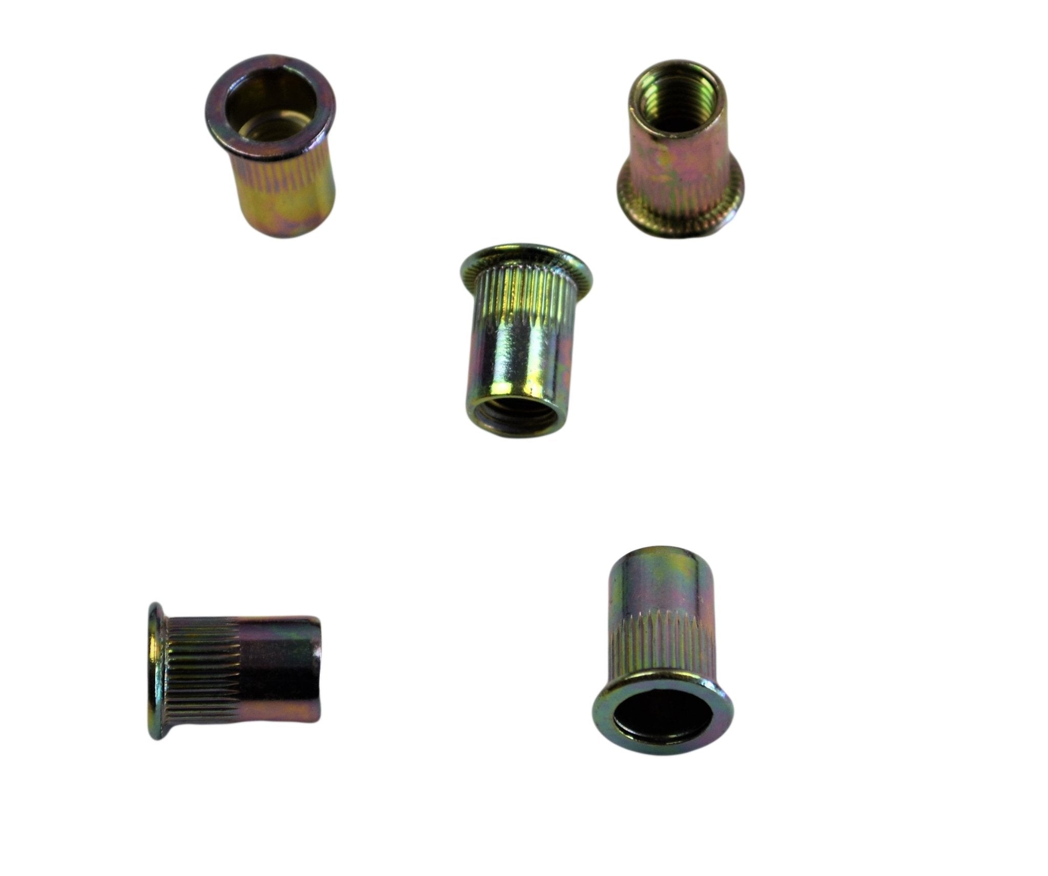 M10 Metric Zinc Plated Steel Nutserts Rivet Nuts Bulk Pack of 50 - Twin Eagle Imports