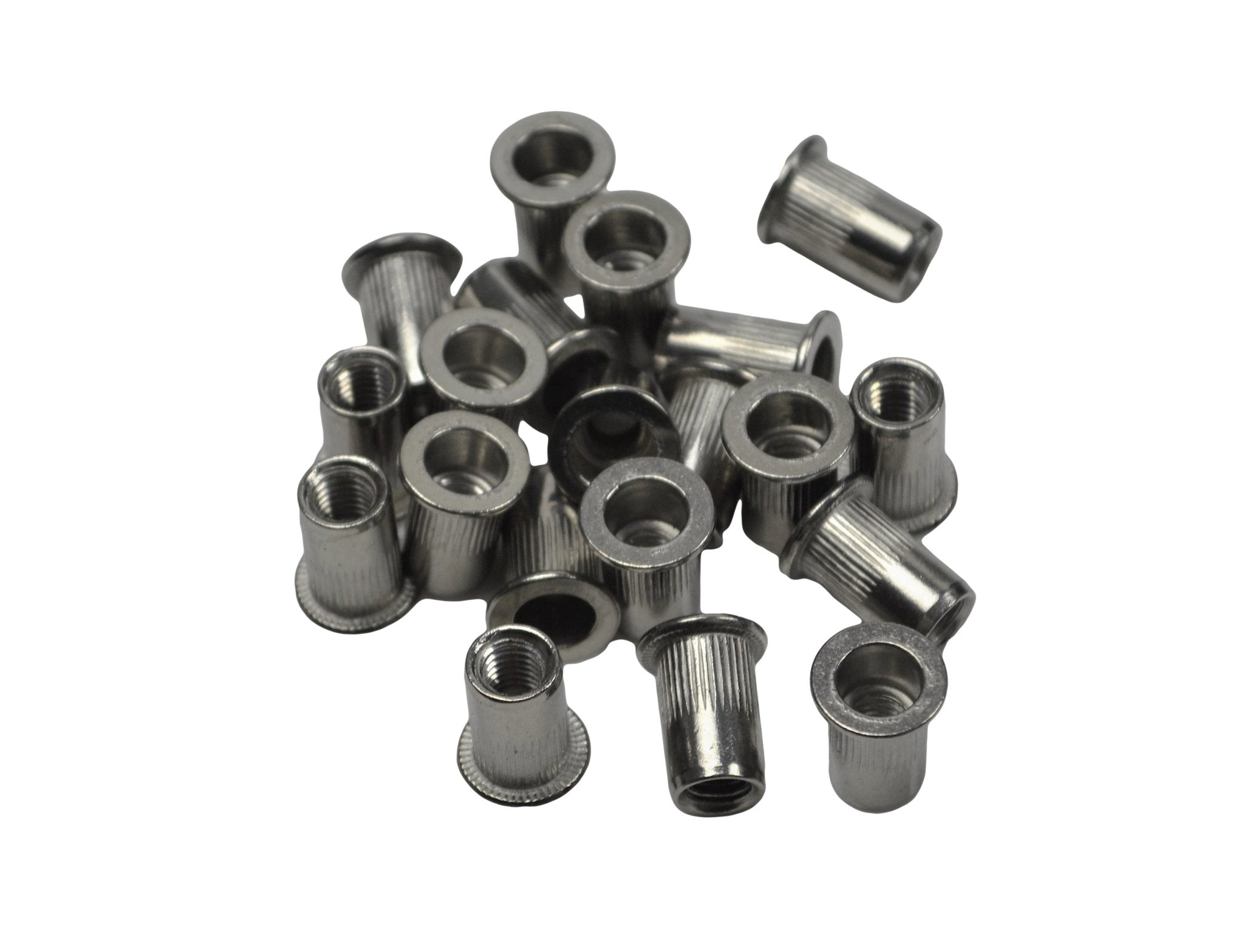M6 Metric Zinc Plated Steel Nutserts Rivet Nuts Bulk Pack of 100 - Twin Eagle Imports