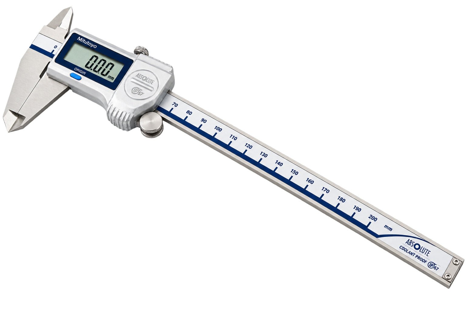 Mitutoyo IP67 Coolant Proof Digital Caliper 0-200mm Mitutoyo Series 500-713-20 (CD-P20M) - Twin Eagle Imports