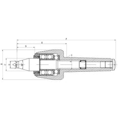 Morse Taper 5 Extended Nose Precision High Speed Live Centre - Twin Eagle Imports