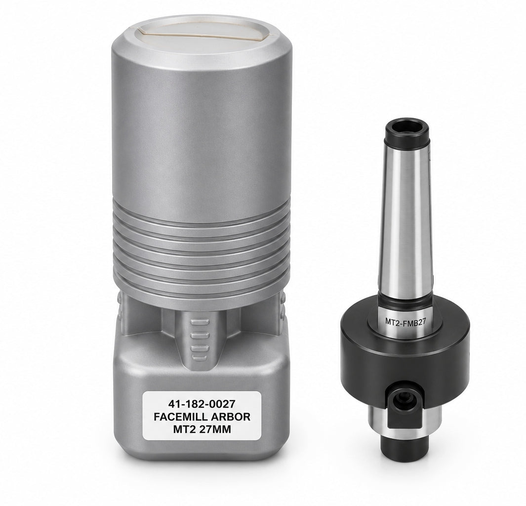 MT2 Face Mill Arbor 27mm Pilot Diameter - Morse Taper 2 Face Mill Holder - Twin Eagle Imports