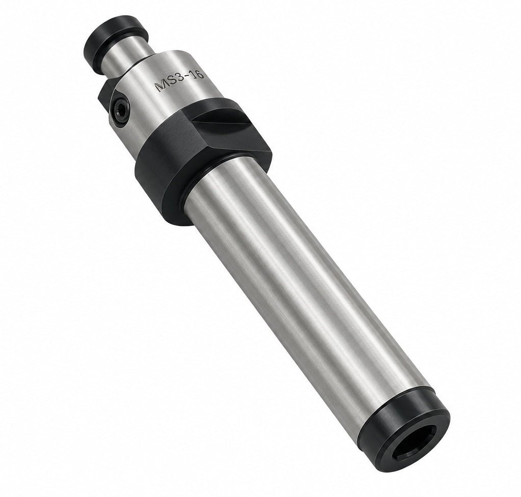 MT3 Face Mill Arbor 16mm Pilot Diameter - M12 Drawbar Thread - Twin Eagle Imports