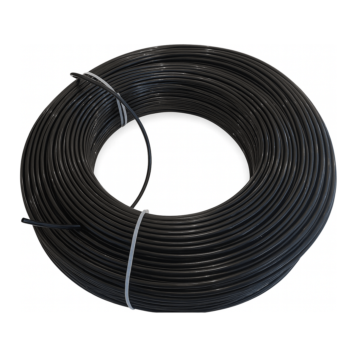 Nylon Air Line Hose Tube 1/4'', One Layer 50m length Black - Twin Eagle Imports