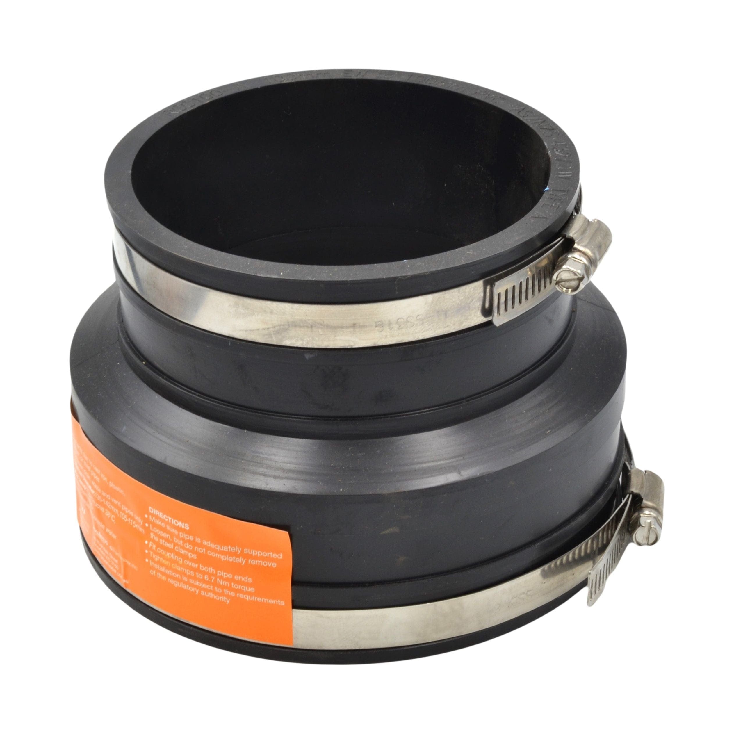 Octopus Flexible Connectors Octopus 100mm Type A PVC Flexible Quick Reducer Coupling Connector