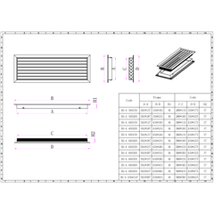 Pack of 4 Ductsure Door Relief Vent Grille Aluminium DG-A 300200 - Twin Eagle Imports