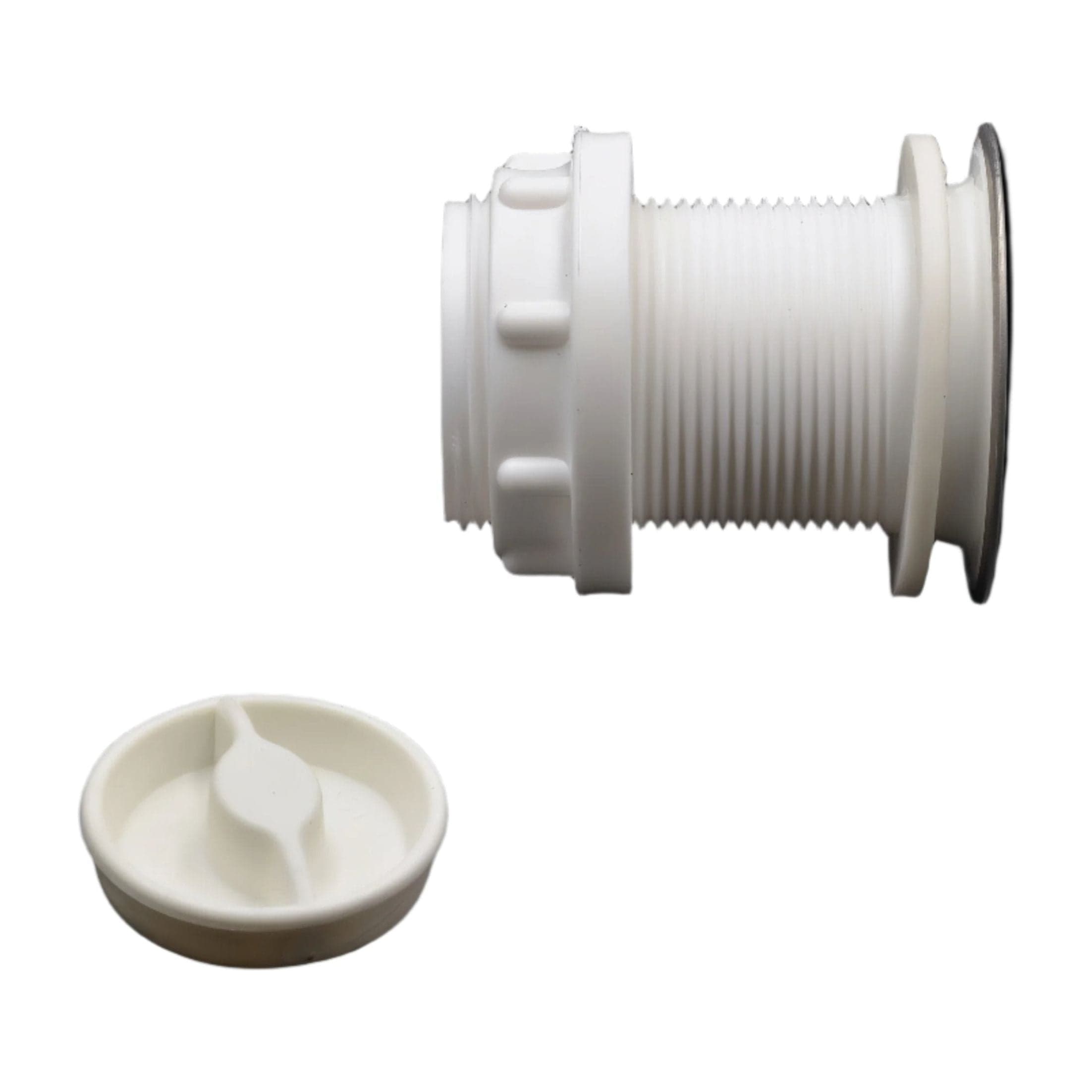 Plastec Drain Waste Extended 40mm Stainless Steel Plug and Waste Unit