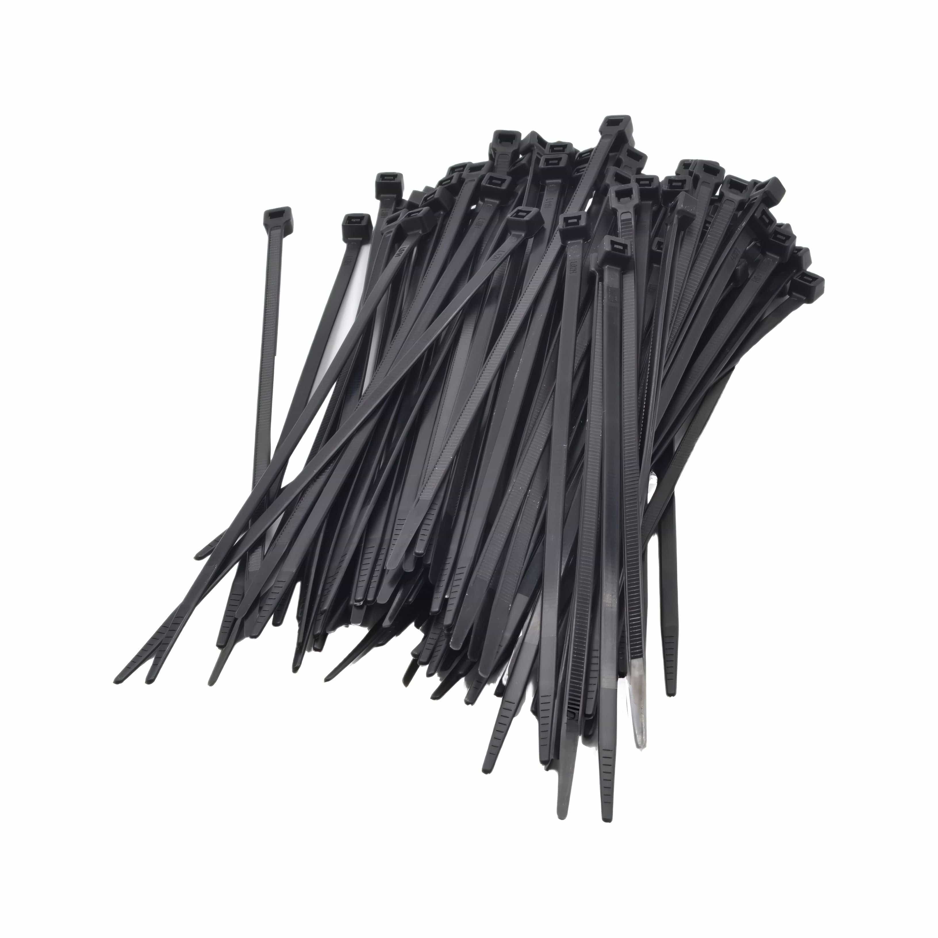 Raptor Cable Tie RAPTOR Black 150mm x 3.6mm Medium Duty Cable Ties, 100 Pack