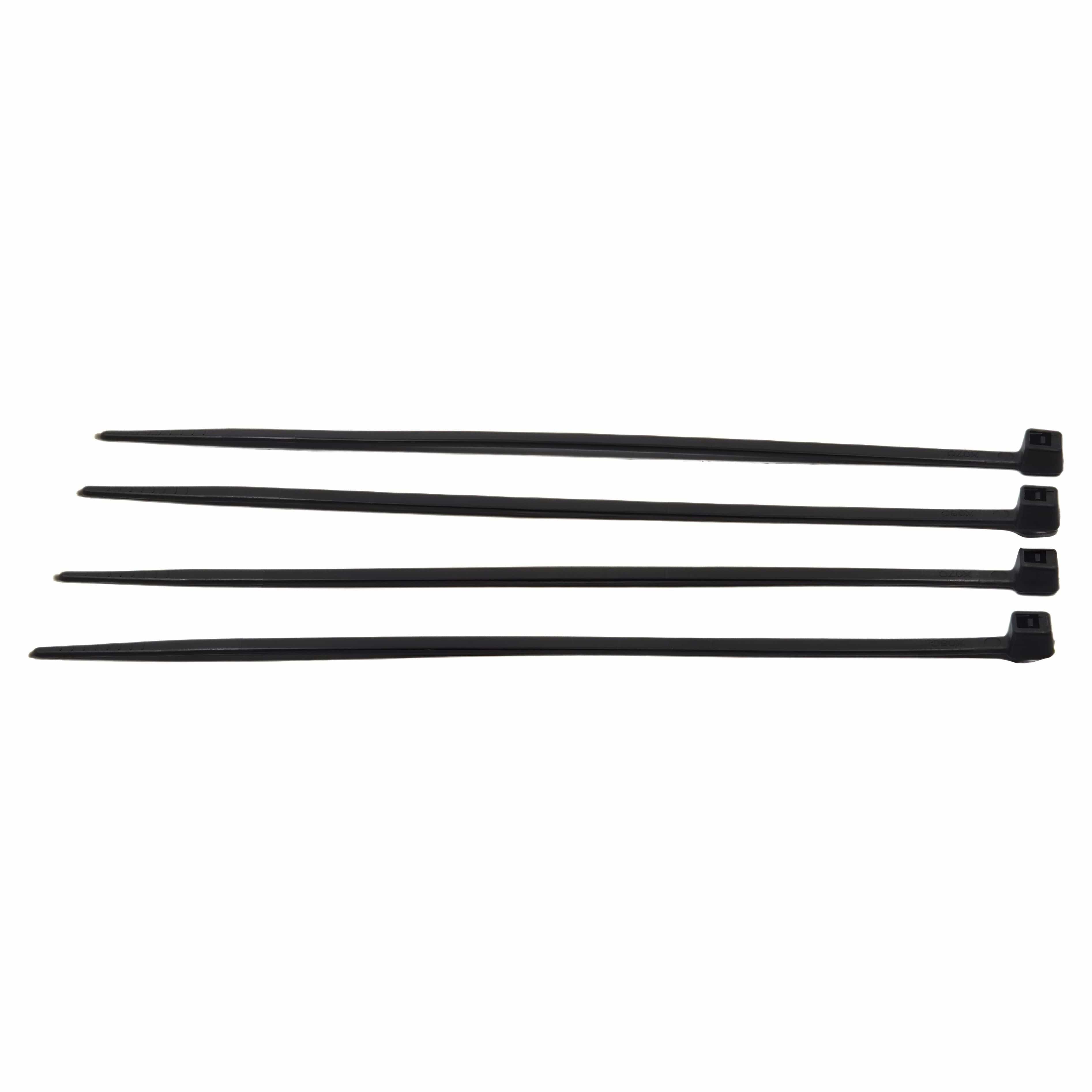 Raptor Cable Tie RAPTOR Black 150mm x 3.6mm Medium Duty Cable Ties, 20 Pack
