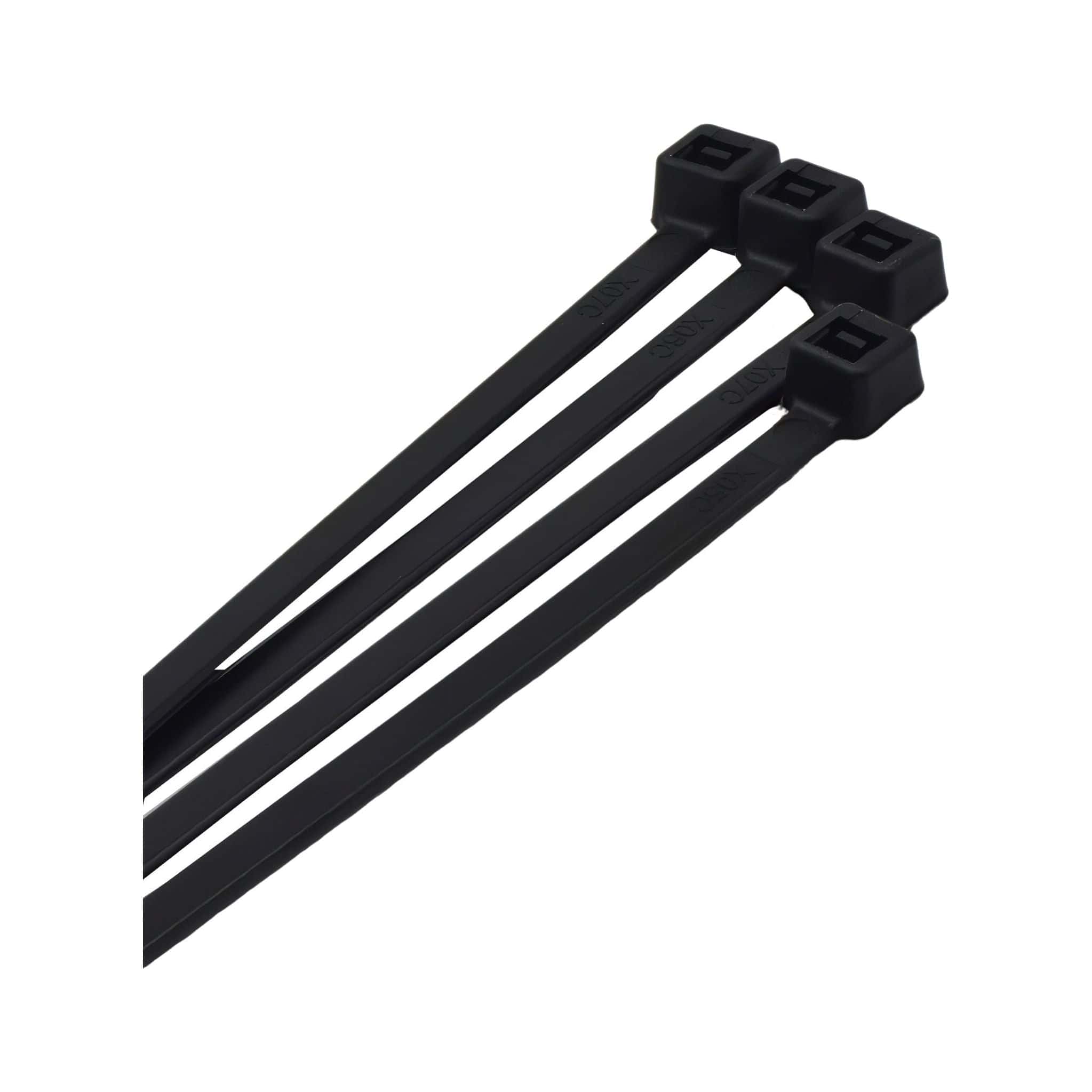 Raptor Cable Tie RAPTOR Black 150mm x 3.6mm Medium Duty Cable Ties, 20 Pack