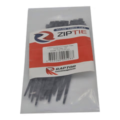 Raptor Cable Tie RAPTOR Black 150mm x 3.6mm Medium Duty Cable Ties, 20 Pack