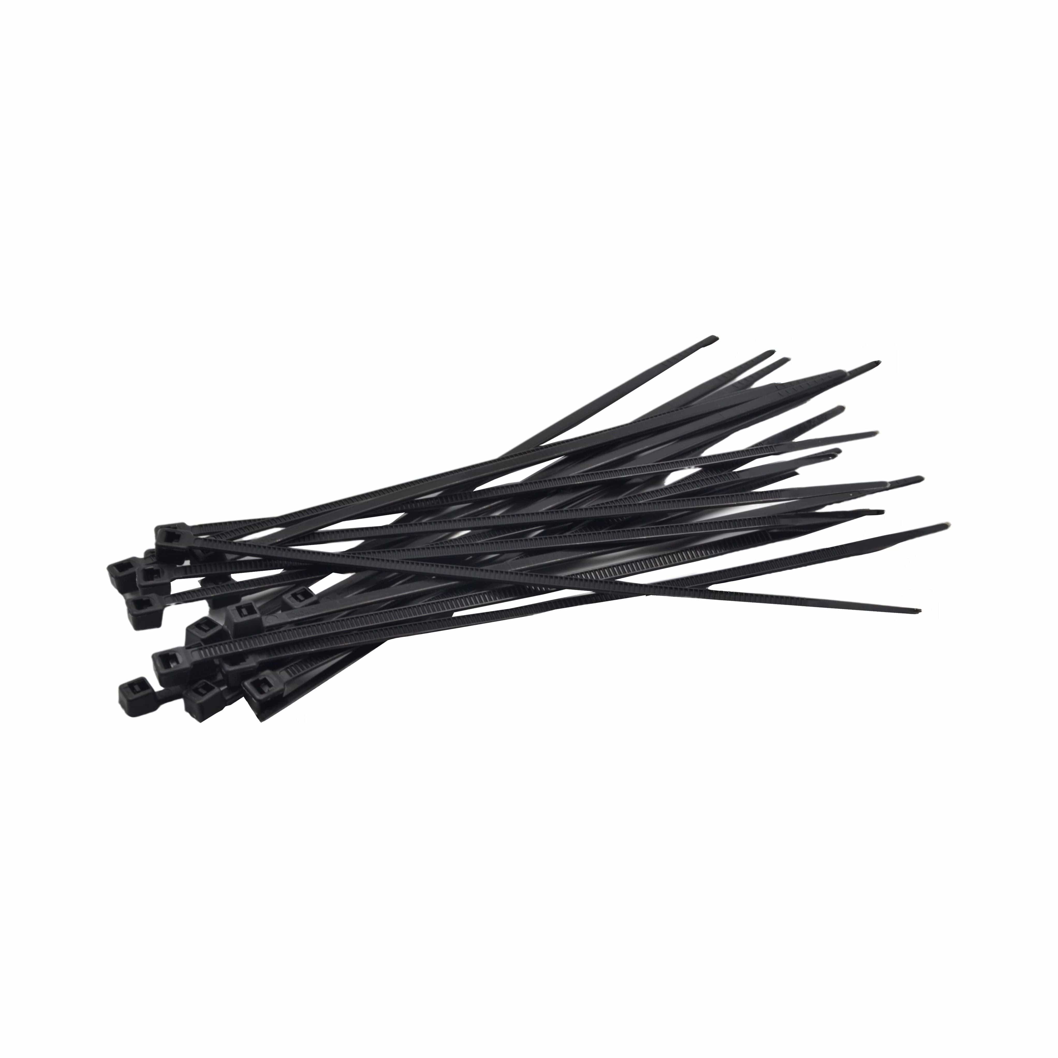 Raptor Cable Tie RAPTOR Black 150mm x 3.6mm Medium Duty Cable Ties, 20 Pack