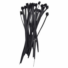 Raptor Cable Tie RAPTOR Black 200mm x 4.8mm Medium Duty Cable Ties, 20 Pack
