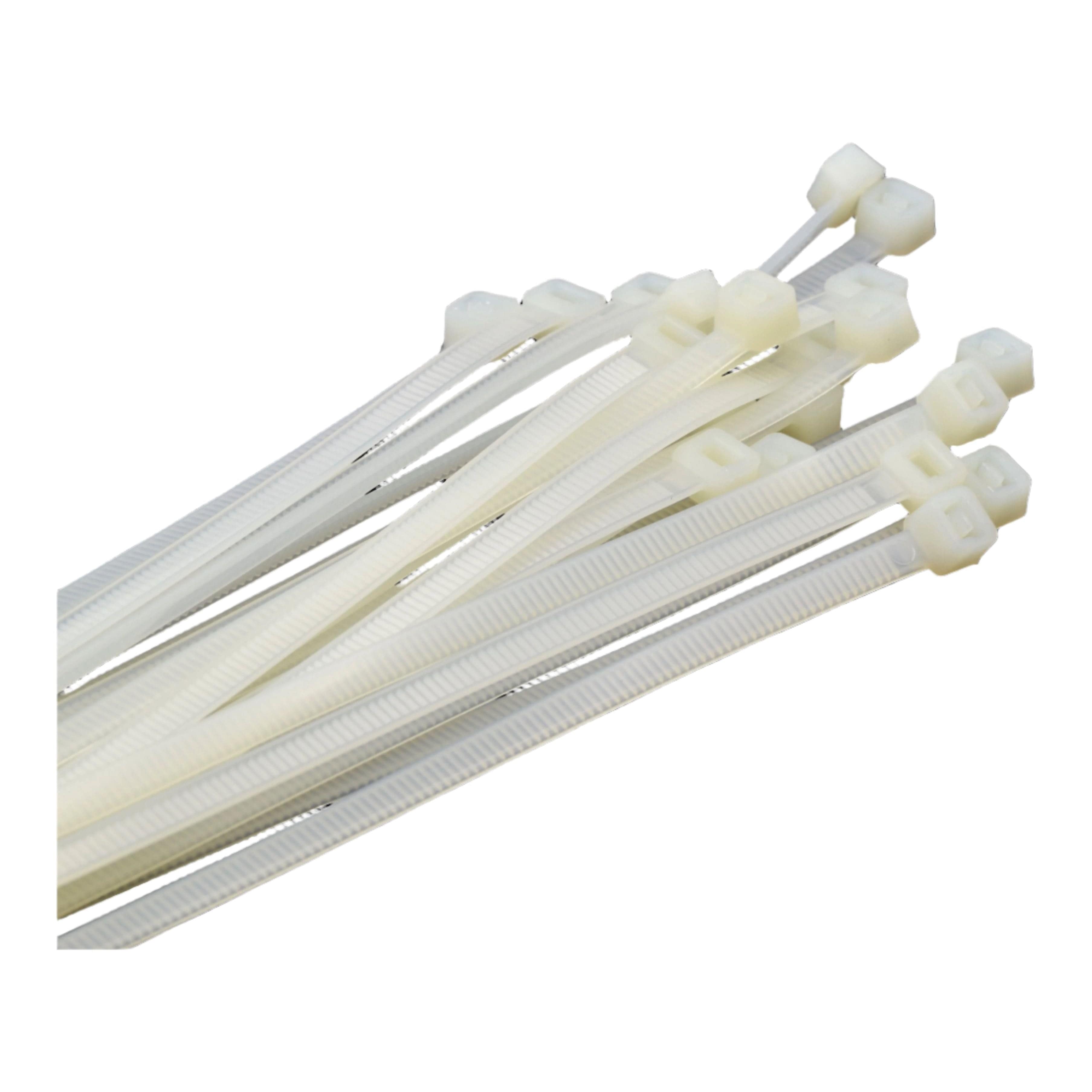 Raptor Cable Tie RAPTOR Natural 300mm x 4.8mm Medium Duty Cable Ties, 20 Pack