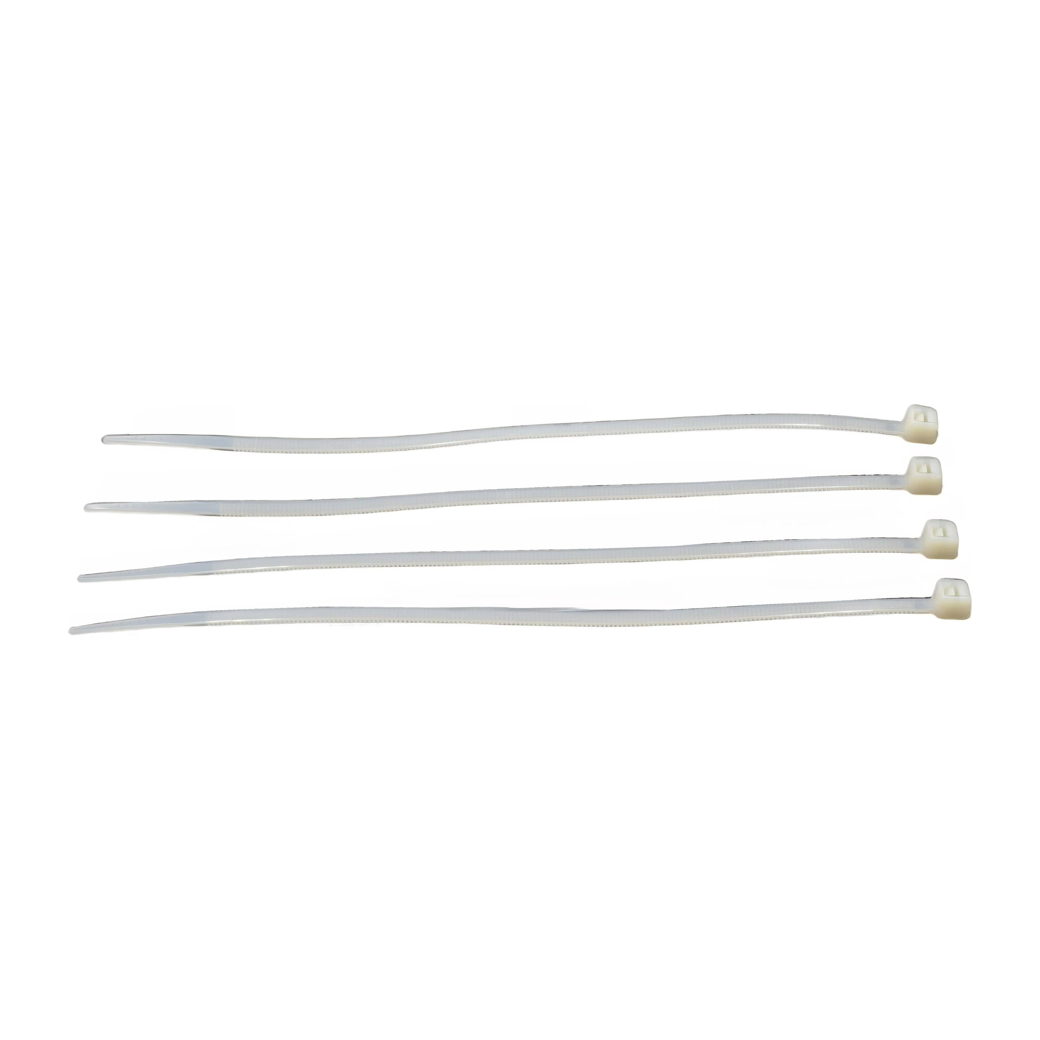 Raptor Cable Tie RAPTOR White 200mm x 4.8mm Medium Duty Cable Ties, 100 Pack