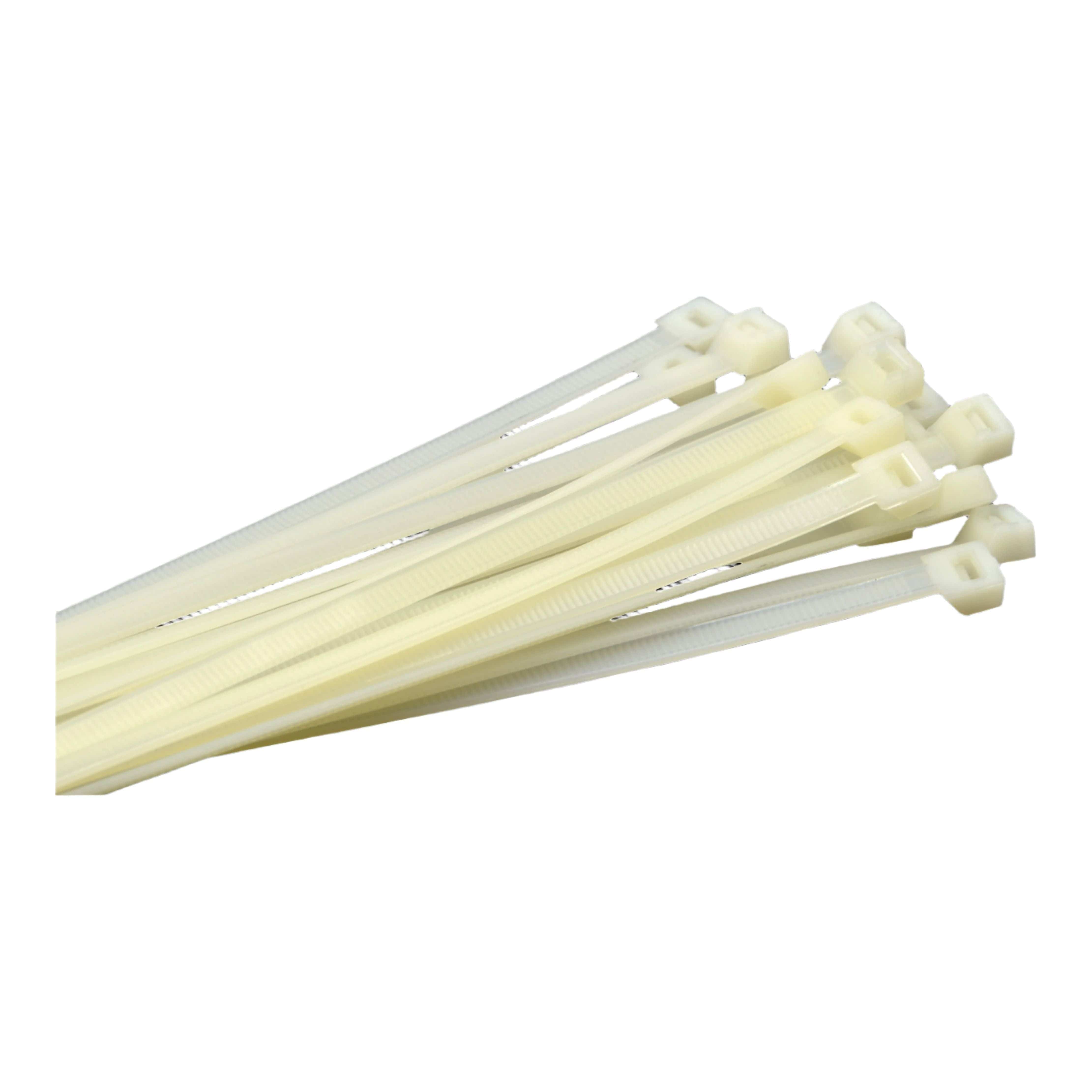 Raptor Cable Tie RAPTOR White 200mm x 4.8mm Medium Duty Cable Ties, 20 Pack
