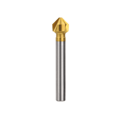 Saber 10mm 90° TiN Coated HSS-Co5 (Cobalt) Triple Flute Countersink Cutter - Twin Eagle Imports