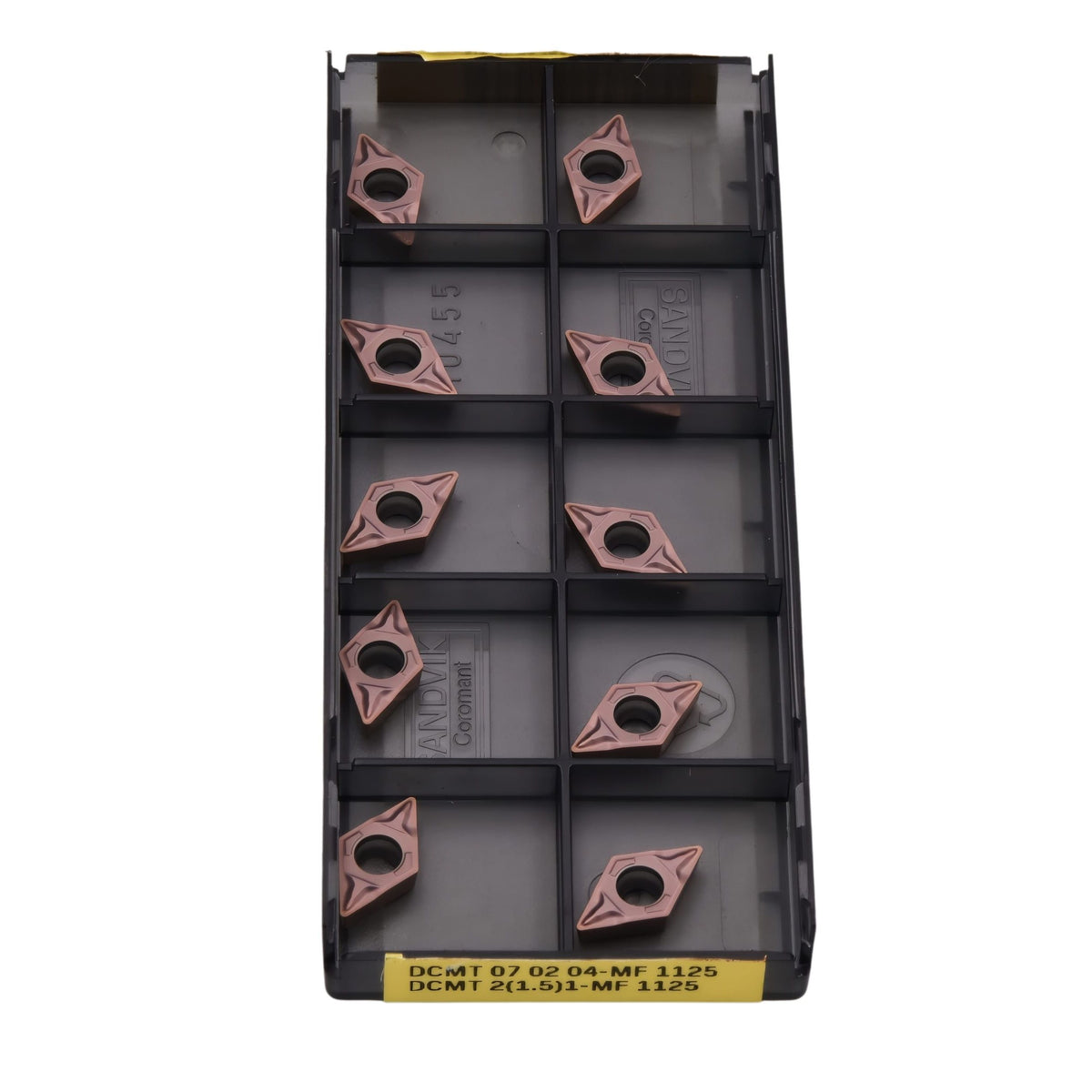 SANDVIK AUSTRALIA PTY LTD INSERT 10pcs Sandvik DCMT 07 02 04-MF 1125 – Turning Insert (Finishing, MF Chipbreaker)