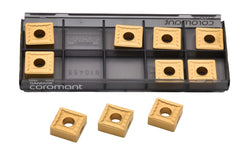 SANDVIK INSERTS 10pc Sandvik Coromant SNMG 12 04 08-QM 235 Turning Insert (Suitable for Steel & Stainless Steel, Medium Chipbreaker)