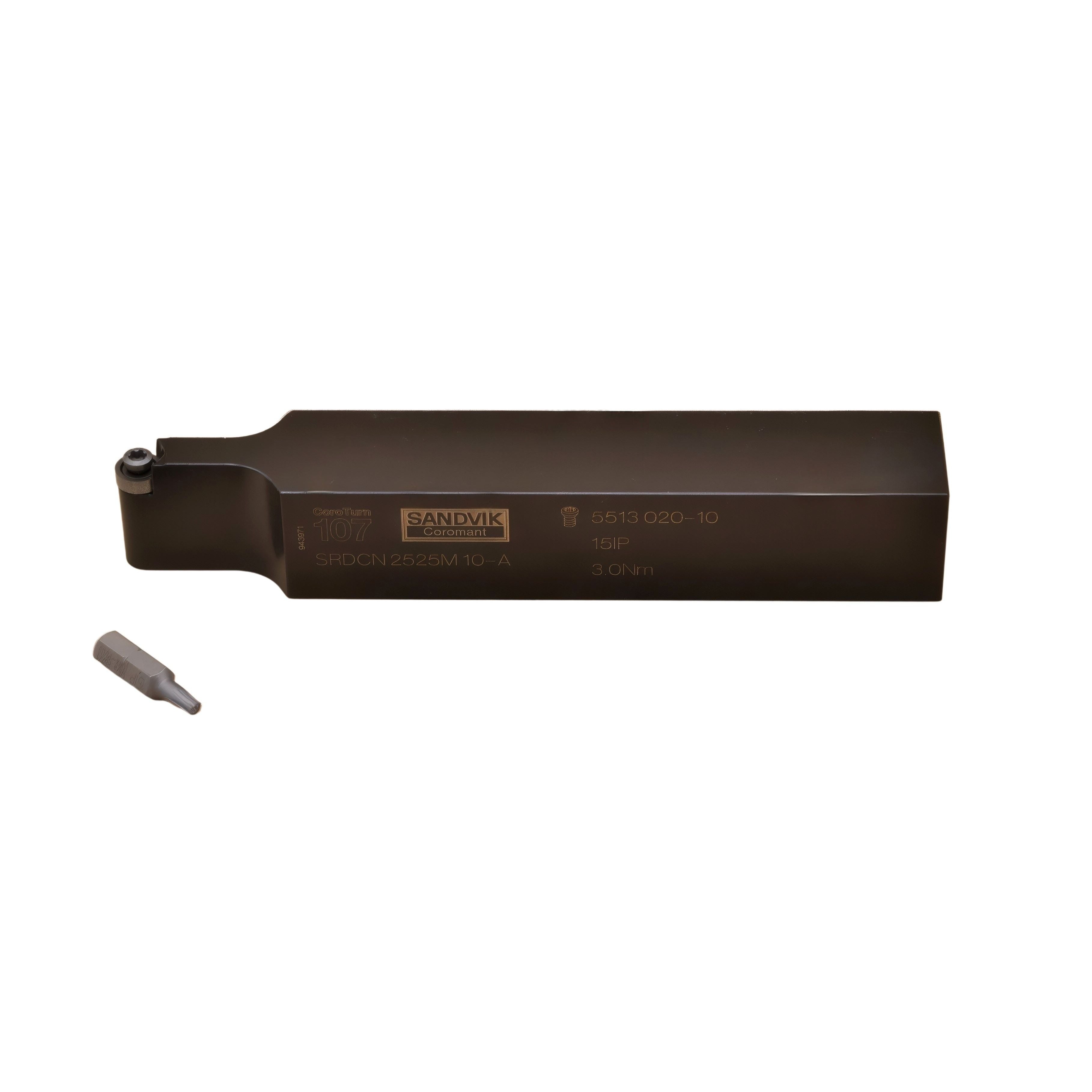 SANDVIK Manufacturing Sandvik Coromant SRDCN 2525M 10-A External Turning Toolholder – 25×25mm Shank for RCMT 10 Inserts