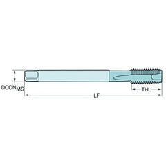 SANDVIK Taps & Dies Sandvik HSS-E Blue Gun Nose PVD FeN coated Tap M14 X 2.0, DIN 376 Standard Shank
