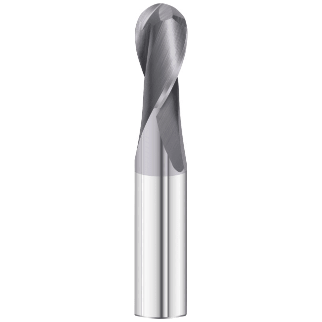 SHORT SERIES BALL NOSE SLOT DRILL - Best Carbide 5/32" (2 Flute, TiAIN Coated) - Twin Eagle Imports