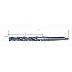 Somta 24mm HSS Morse Taper Shank Drill MT3 DIN 345 - Twin Eagle Imports