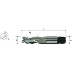 SOMTA Manufacturing Somta 3 Flute 16mm HSS-Co8 Multi-Purpose End Mill