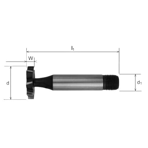 SOMTA Manufacturing Somta Series 367 – HSS Woodruff Cutter No.505 (Threaded Shank)