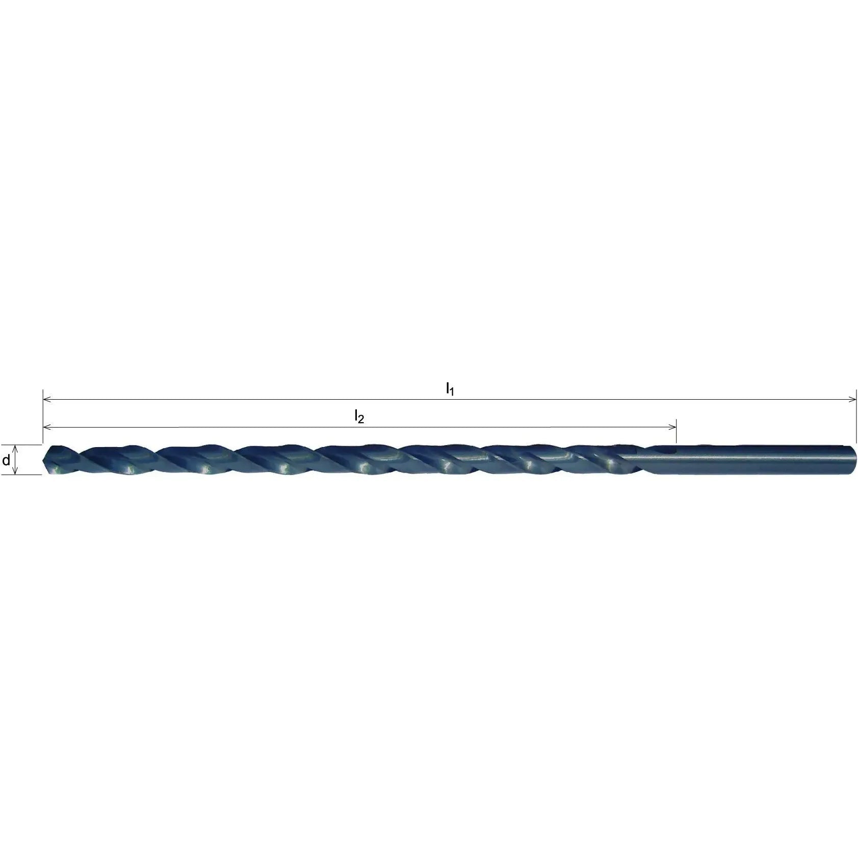 Somta Series 124 – HSS 200mm x 250mm Straight Shank Extra Length Drill 12.5mm - Twin Eagle Imports